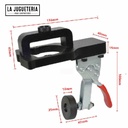 Guía de perforación de orificios para bisagras de cazoleta con abrazadera de fijación