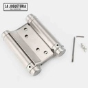 Bisagra ajustable bidireccional N3 de resorte con cierre suave o amortiguador - 90 mm