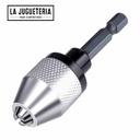 Chuck Adaptador de taladro de impacto, convertidor de destornillador de impacto, vástago hexagonal - Plateado