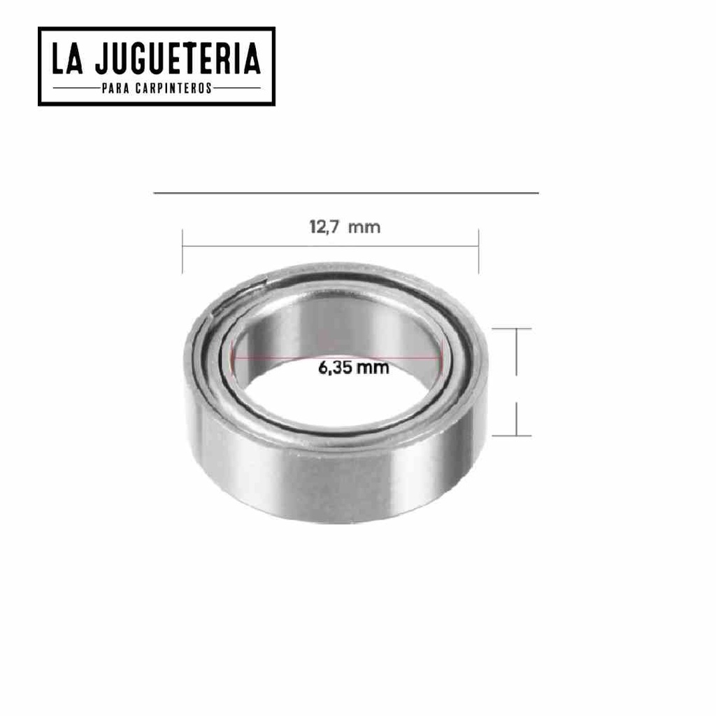 Rodamientos para fresas 6,35*12,7mm  (1/4-1/2)