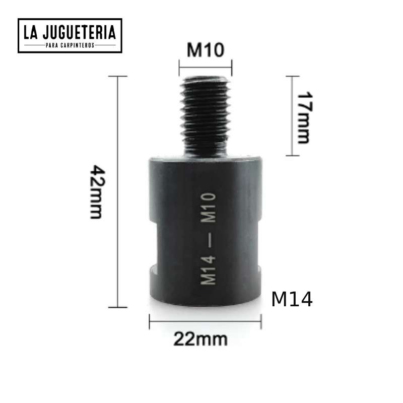 [A830] Conversor Adaptador de amoladora de M14 a M10