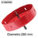 Broca sierra corona bimetálica 280 mm (11 Pulgadas) - Acero al carbono