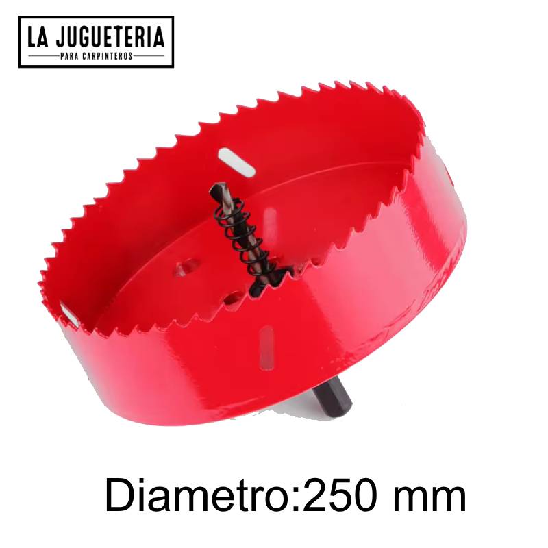 [A792] Broca sierra corona bimetálica de 250 mm (10 pulgadas) - Acero al carbono