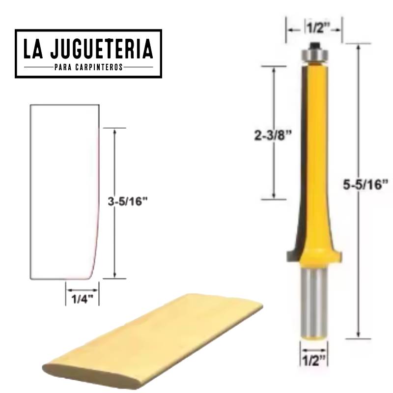 [A847] Fresa para ensamblaje de marcos de puertas, ventanas, detalles en molduras  Ref:G56