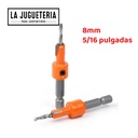 Broca avellanadora cuello de 8 mm, Ángulos 45º y 90º - Toma Rápida 1/4"