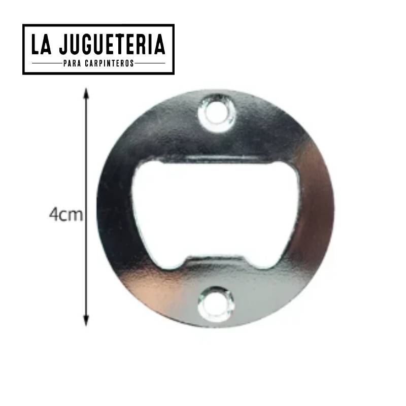[A799] Abridor de botellas redondo de 4 cm  Sacatapones