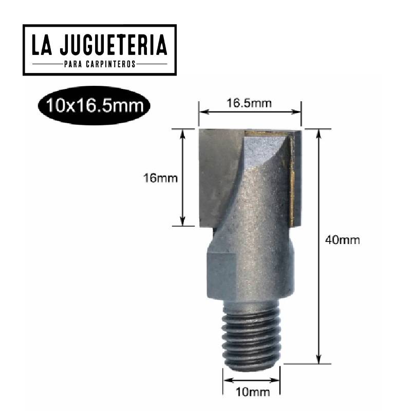 Broca repuesto para Plantilla de mortaja en 16,5mm