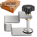 Prensa Abrazaderas de acero para instalación frontal de cajones y gavetas . Set 2 pcs