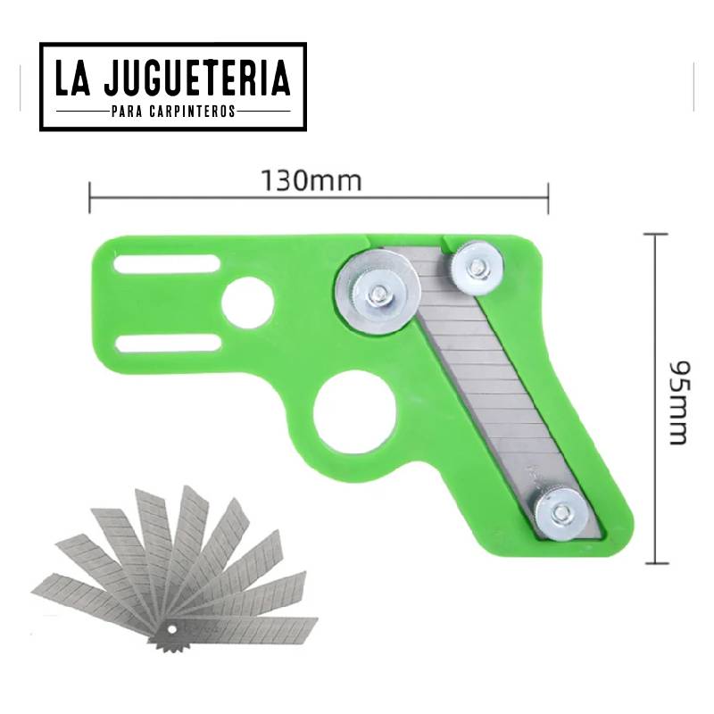 [A851] Herramienta de Corte para Tapeta Ajustable 130 x 95 mm - Trimmer de Precisión para Carpintería