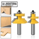 Fresas de 1/2 machihembrado para panelar madera con muesca en V de 1,27 cm Ref.G59