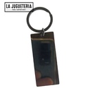 Llavero rectangular de acero inoxidable 304 en color NEGRO Espejo Pulido para grabados laser