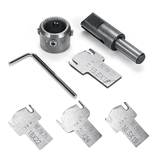 Juego de brocas para hacer anillos de madera (4 cuchillas de 15,5 a 20 mm)