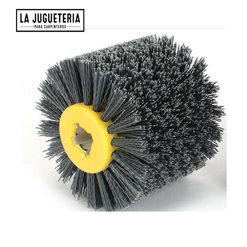 [A1094] Rueda de Alambre de Nylon, 4.724 x 3.937 Pulgadas (120 x 100 mm), Grano 80 para Madera