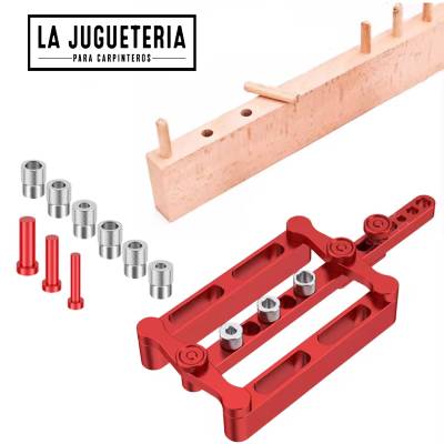 Plantilla Ajustable para Ensambles con Espigas ó tarugos de Madera