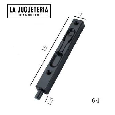 [A1077] Pestillos de seguridad de acero inoxidable 304 de 6 pulgadas para puertas de seguridad color negro