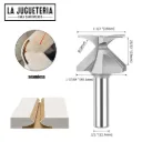 Fresa para MDF 35x24xR18 en 1/2 Ref:G61