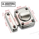 Pestillo cerradura para Cajones y Muebles - Modelo 65 x 50mm