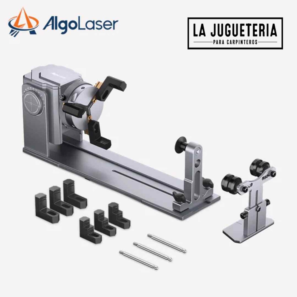 [A954] CNC Rodillo Rotatorio 4 en 1 para Grabador Láser  (ARC)- Versatilidad y Precisión en Tus Proyectos AlgoLaser