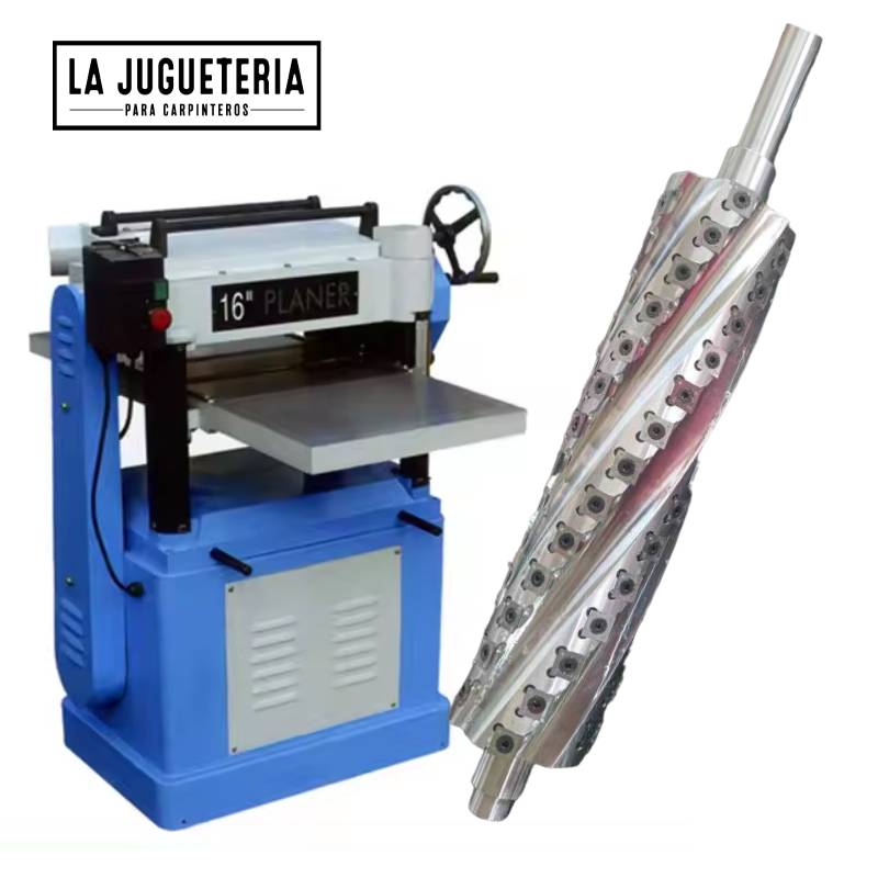 [A962] Cepilladora de 16" (400 mm) con cabezal Helicoidal para de 96 insertos  Potencia del Motor: 2,2 kW