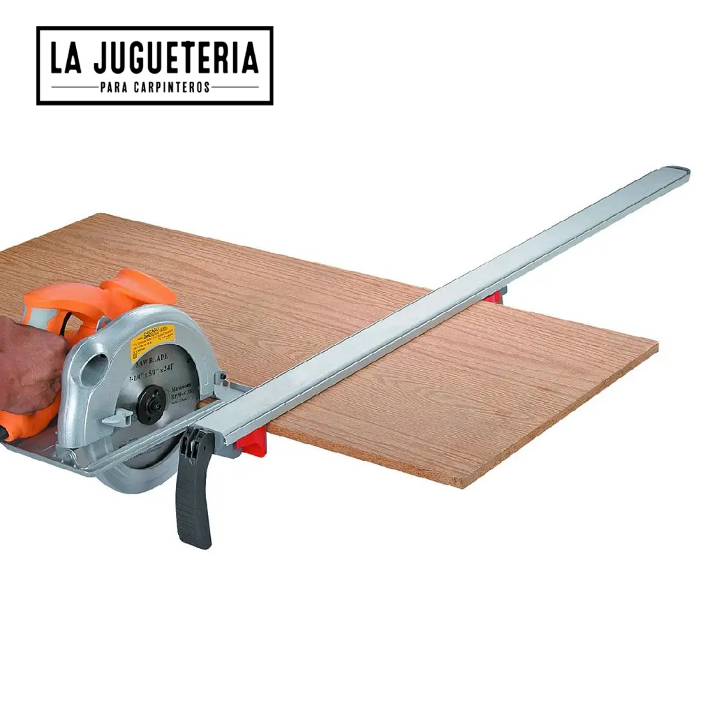 Guía y Abrazadera Rápida para sierra patín de Aluminio para Carpintería - Guía de Corte para Manualidades 88 cm