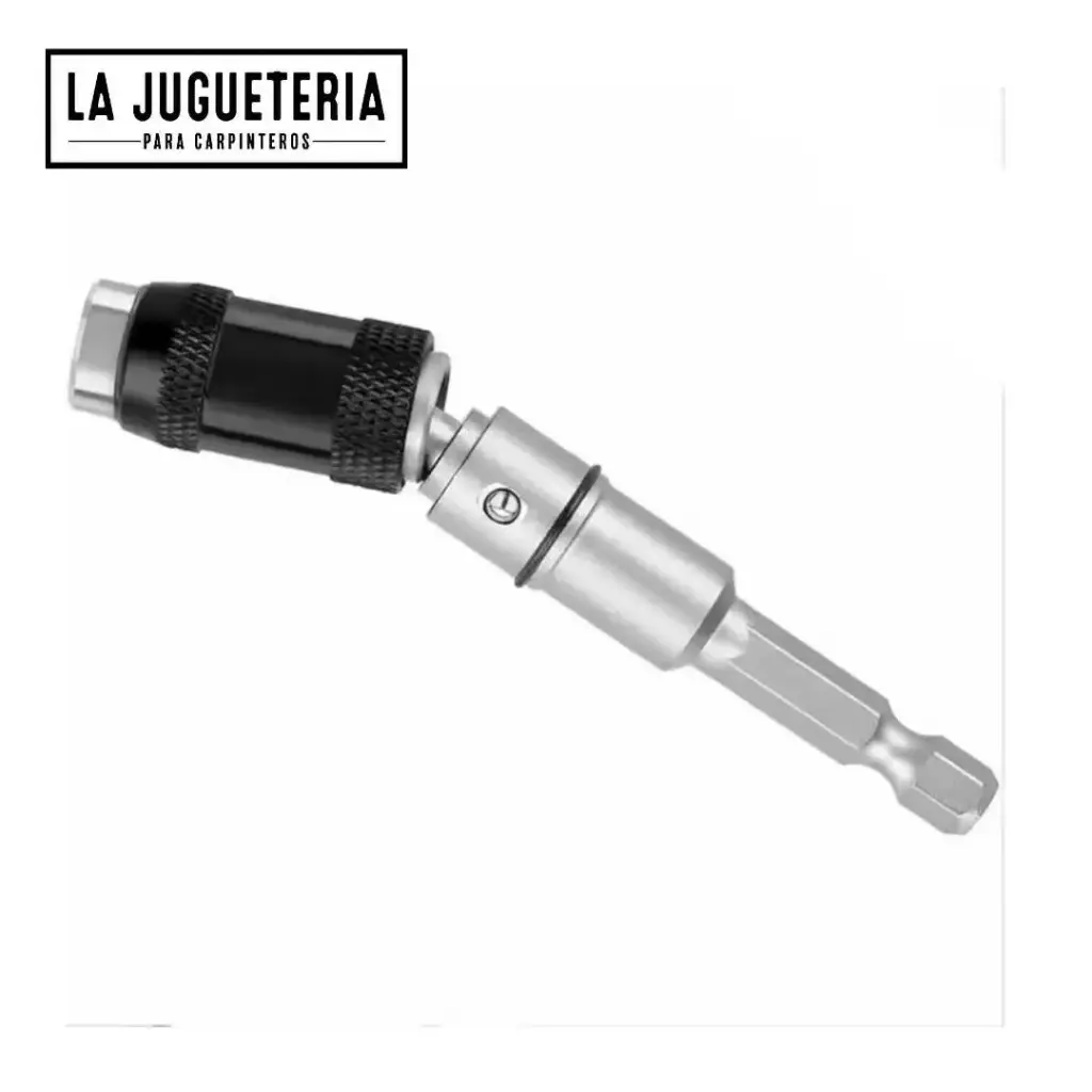 Soporte magnético de broca hexagonal con sistema de bloqueo y cambio rápido