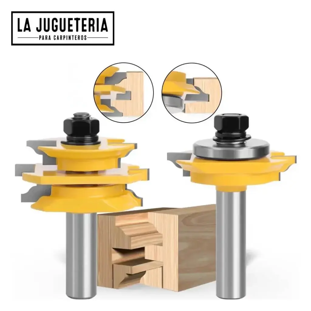 Fresas para colocación vidrios, vástago de 12 mm (1/2″) Ref:G70