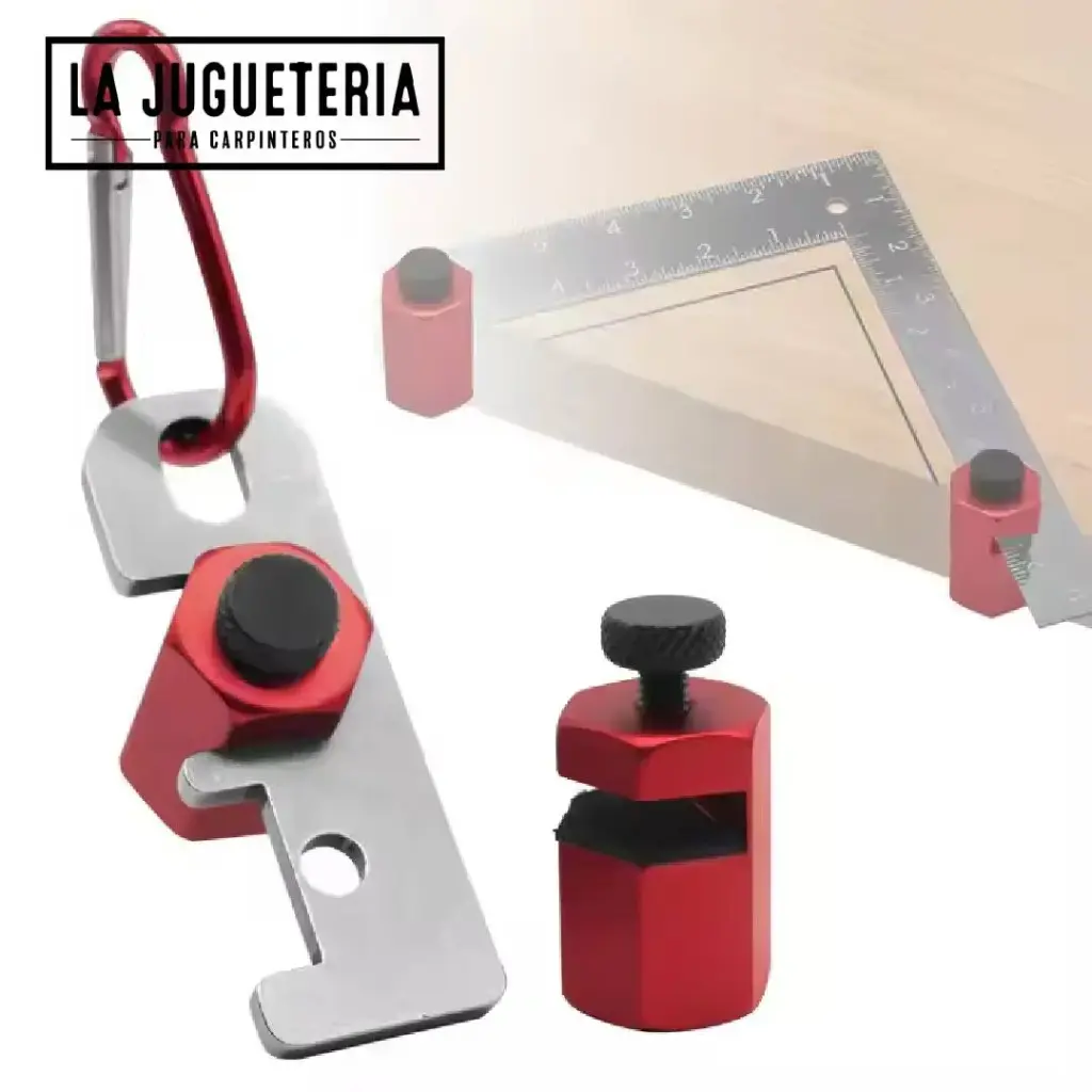 Juego de 2 Medidores de Escalones Altos para Escuadra de Obra prensas