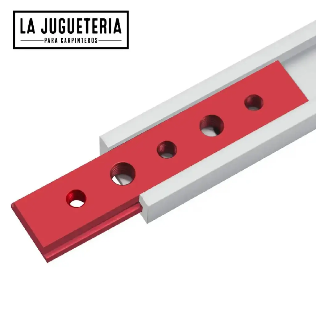 [A959] Carril en T de Aluminio de 100 mm – Guía de Inglete y Tuerca Deslizante