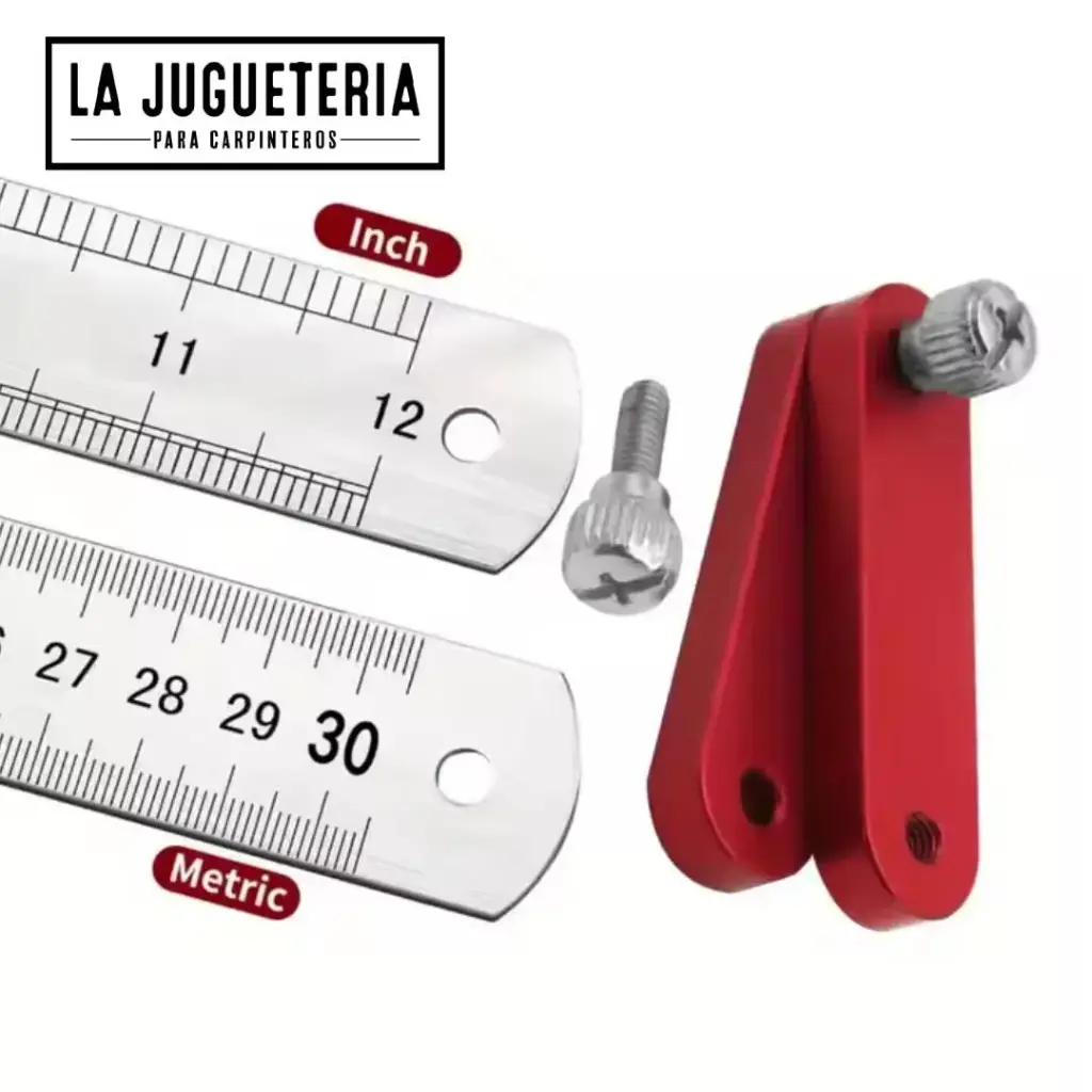 [A934] Bloque de Posicionamiento con fijación y regla de 12 Pulgadas