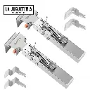 Abrazaderas Ajustables de Acero Inoxidable para Montaje de Cajones  2 Unidades