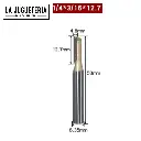 Fresa de Chaflán | Ángulos 11.25° , 15º, 22.5º , 30º y 45° | Para Bordes y Biseles en Madera , vástago 1/4"   Ref:P97