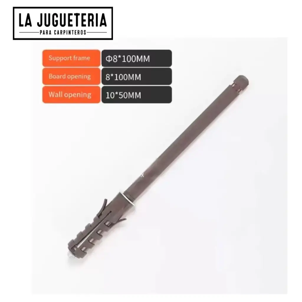 [A1167] Soporte Oculto para Estantes Ø8×100 mm | Fijación Invisible para Tableros Flotantes | Mini Tamaño