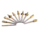 Set de Brocas para Fresadora de Madera | Vástago 3 mm | HSS Recubiertas en Titanio | Perfil Decorativo CNC