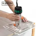 Placa Base de Acrílico Ajustable para Ruter 4” | Placa de Corte Visual 8 mm |