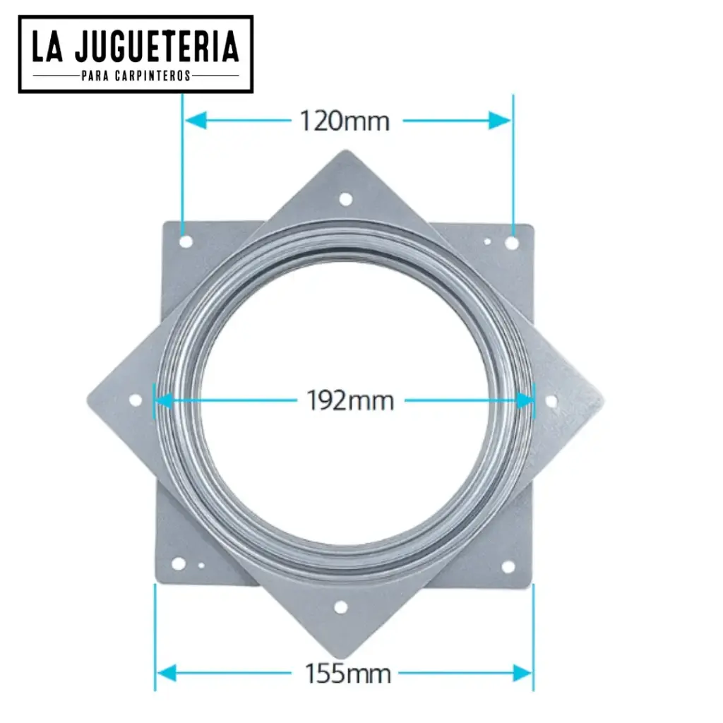 [A1129] Juego de Placa Giratoria Lazy Susan de 6 Pulgadas para Muebles y Proyectos de Carpintería