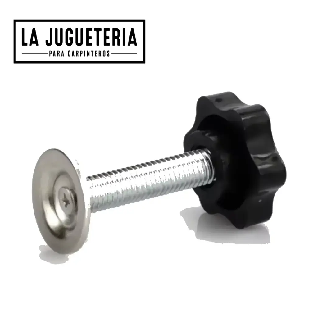 [A1149] Perilla de sujeción estrella M8 x 75mm de largo tipo tuerca Paquete 5 pcs