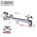Torno para madera 550W tamaño de trabajo 30 cm x 95cm con cama de extensión