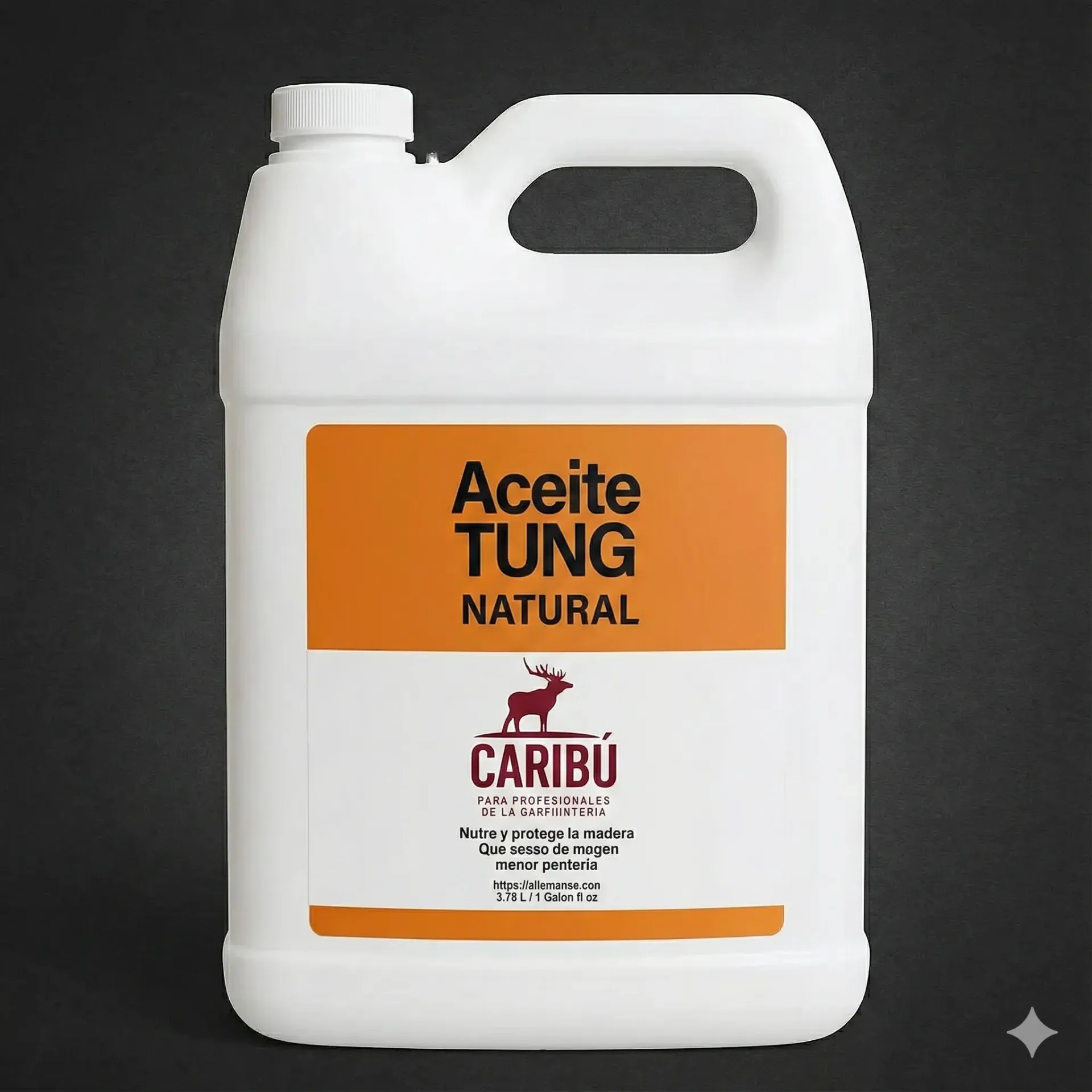 [A2045] Aceite de Tung para Madera 1 Galón - Acabado Natural y Protección Duradera