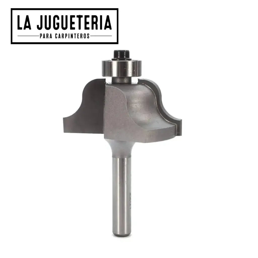 Fresa Roman Ogee Tideway profesional — Vástago 1/4″ y 3/8″ — línea de moldura decorativa para carpintería Ref: P124