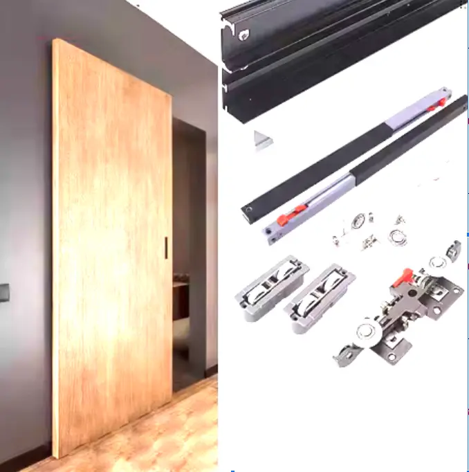 Herraje de Rieles para Puertas Corredizas de Armario de Alta Resistencia con Sistema de Cierre Suave
 | 1.5 metros