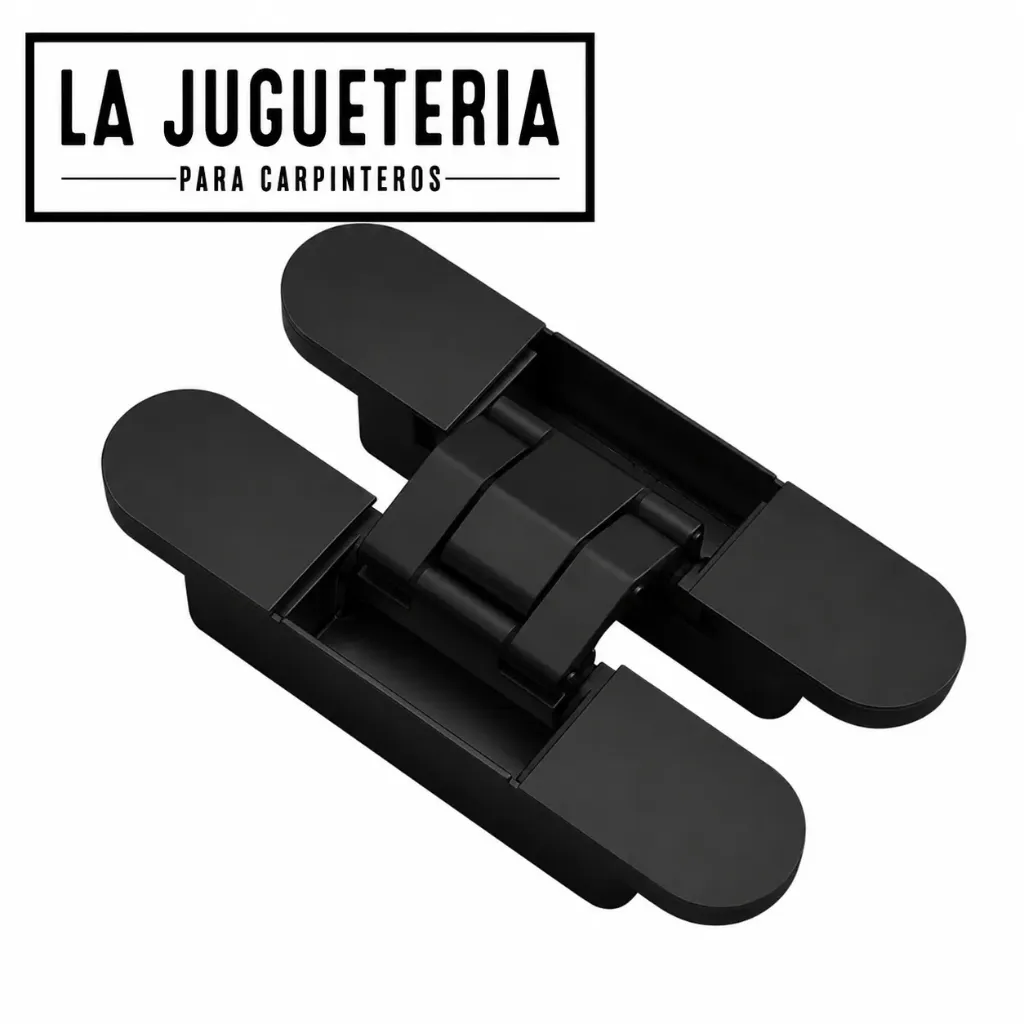 [A2095] Bisagra oculta o invisible ajustable de 180 grados G60 Color Negra