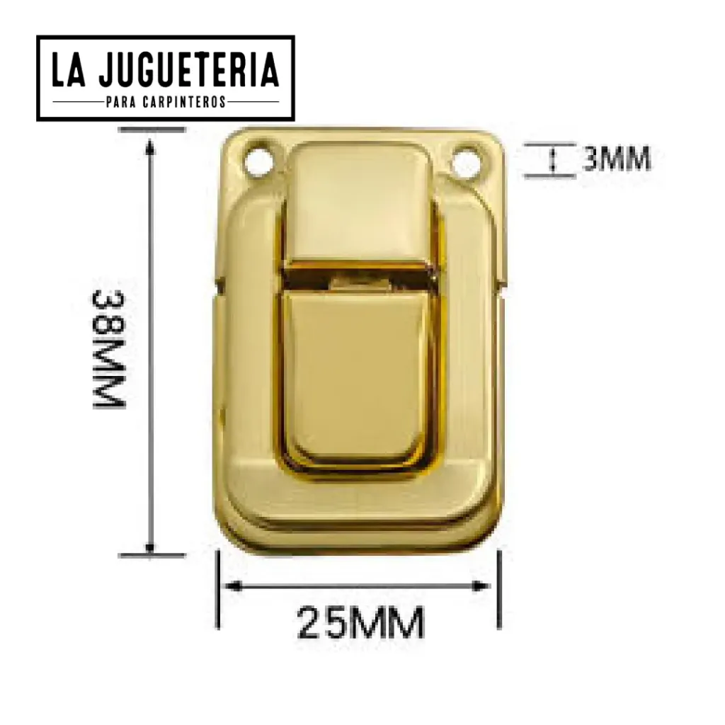 [A2114] Cierre Decorativo para Cajas Plata - Mediano 38mm