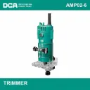 Router Trimmer de palma DCA AMP02-6 300W 1/4" - Rebajadora de Cantos con Base Acrílica