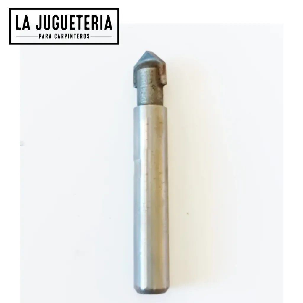 Fresa para Router Ranuradora en "V" de 90° (Vástago 1/4" - Diámetro 5/16") V-Grooves Ref: P131