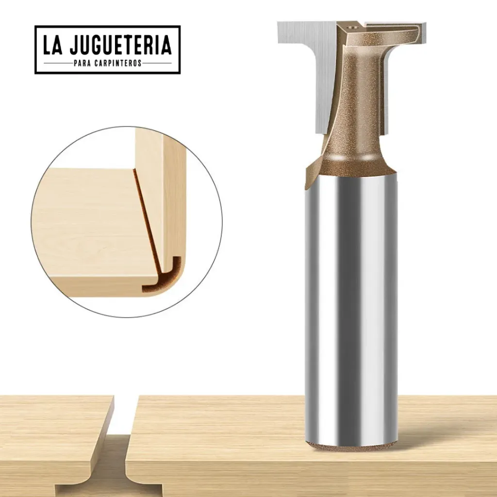 Fresa de Ensamble de Arco y Tirador Integrado doblado MDF 90º- Mango 1/2" Ref: G123