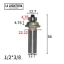 Fresa Router Ogee Romano con Rodamiento - Vástago 1/2"*1/2 para Molduras Decorativas Ref: G125