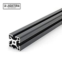 Perfil de aluminio 4040 - 100 cm. Tipo T. Color plata