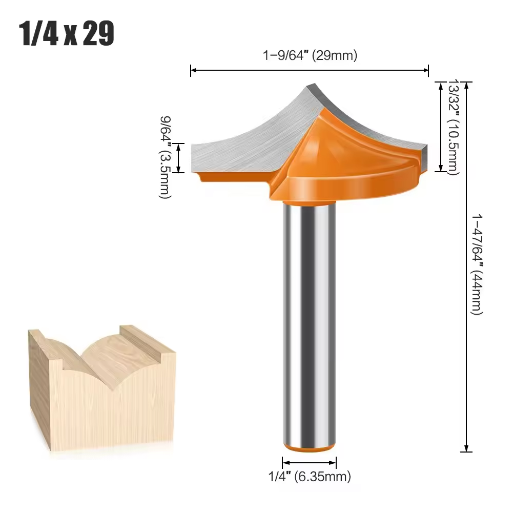 Broca de Inglete de Bloqueo 45° (L-N017-2) – Vástago 1/4" – 1/4×29mm Ref: P136