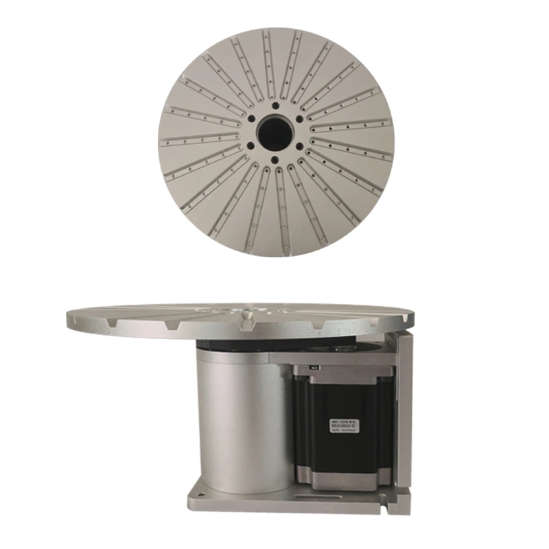 Mesa giratoria rotativa para marcadora láser de fibra (disco indexado, motor paso a paso)