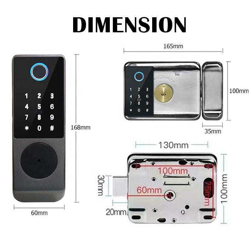 Cerradura Inteligente R3 Doble Cara IP65 – Huella, Tarjeta y App (Tuya)